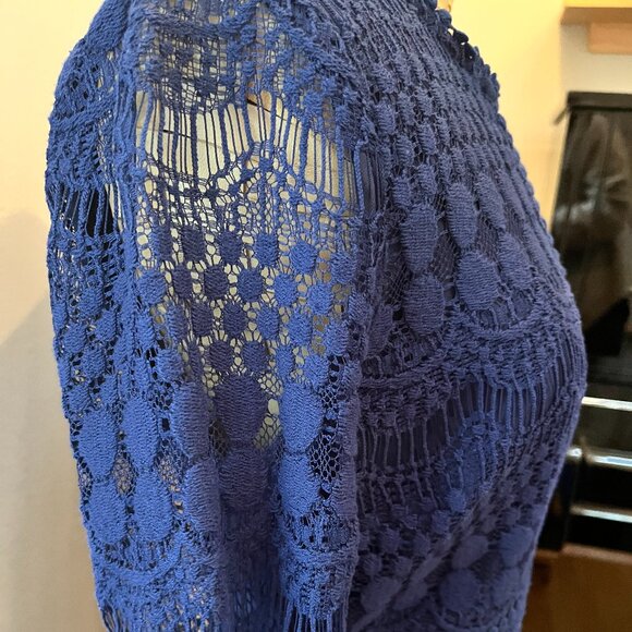 Darling 3/4 Length Crochet/Lace Dress, Size Medium - Picture 4 of 6